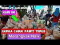 Harga sayur dan bawang serta cabai hari ini kembali merangkak naik dipasar induk sukomoro nganjuk