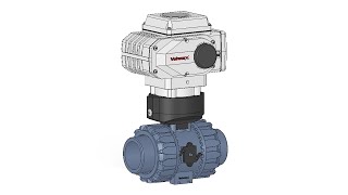 Valworx 5654 Electric Actuated PVC Ball Valves