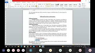 VBScript Procedures and Functions