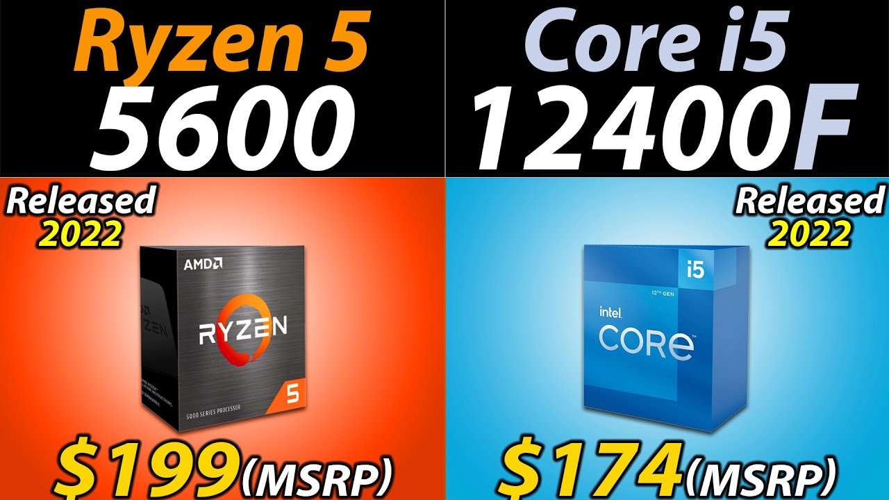 R5 5600 Vs I5 12400f How Much Performance Difference Youtube R5 5600 Vs I5 12400f How Much Performance Difference Youtube