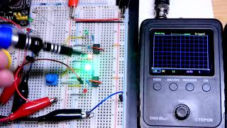 Voltage of 555 timer output comparing NE555 to the CMOS LMC555 as digital inverter schmitt trigger