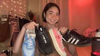 SHOE COLLECTION ASMR: tapping and scratching for sleepy relaxing tingles ♡