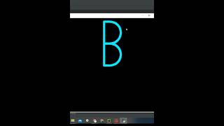 "B" alphabet (#2) | Draw alphabet "B" in python by using turtle | #coding #python #turtle #B