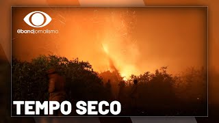 Tempo seco prejudica combate a incêndio no Pantanal