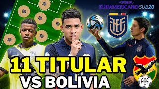 🇪🇨 MI 11 TITULAR Ecuador vs Bolivia 🇧🇴 Fecha 1 | Sudamericano Sub 20 🏆 LA TRI FAVORITO AL TÍTULO