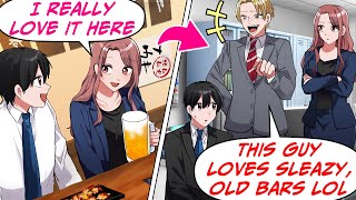 I’m a Guy Who Likes Simple, Affordable Bars! But One Day, a Coworker Mocked Me &…[RomCom Manga Dub]