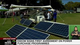 Eskom sign first agreement on power purchase programmes