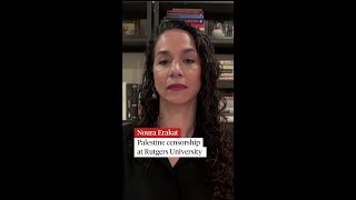 Palestine censorship at Rutgers University