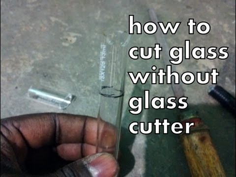 how to cut glass tube without glass cutter tool at home ( New method ) how to cut glass tube without glass cutter tool at home ( New method )