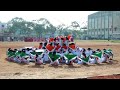 patriotic drill by subbiah vidyalayam students intharuvai ground on 26 01 2024