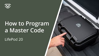 How to program a master code - LifePod XR & XT