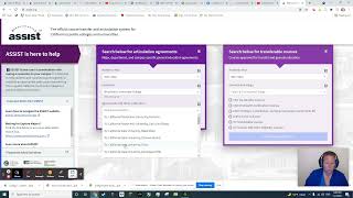 Using ASSIST.ORG to align community college and four-year colleges by major/department/IGETC in CA.
