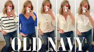 What's New At Old Navy? Sweaters For Now And For Spring! In Store Try On For Over 50!