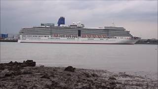 ARCADIA Departing Southampton 27 Apr 2017