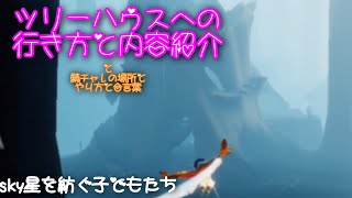 [sky星を紡ぐ子どもたち]ツリーハウスへの行き方と内容紹介と鯖チャレの場所とやり方と合言葉