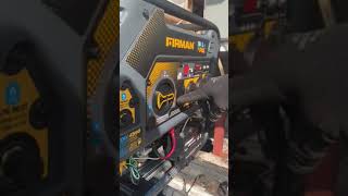 Turning on a Firman Generator