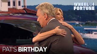 Vanna Wishes Pat an Early Happy Birthday | Wheel of Fortune
