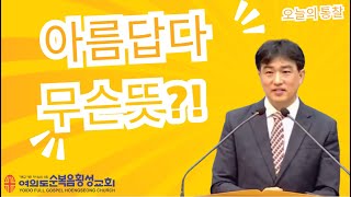 오늘의통찰 /아름답다의 뜻?