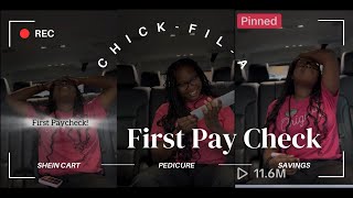 Viral Video/ She got her first pay check/ Chick-Fil-A employee