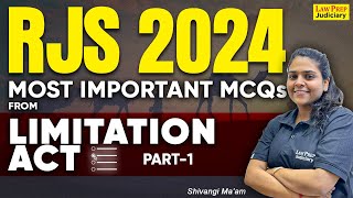 RJS 2024 : MCQs from the Limitation Act | Part-1 | Rajasthan Judicial Services