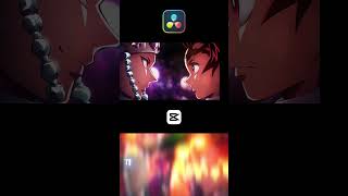 CAPCUT VS DAVINCI also my first edit on davinvi #demonslayer #animeamv #anime