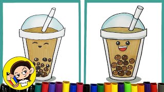 How To Draw A Cute Bubble Tea|Easy|2023|简笔画