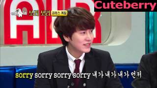 130306 Kyuhyun sings Sorry, sorry with chorus of Muzie