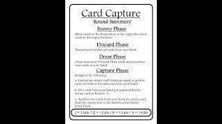 Card Capture Tutorial and Playthrough