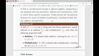 Lecture 62 - Field