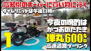 四国おっさんひとり旅 Vストローム250で行く弾丸600キロ高速道路ロングツーリング【250CCバイクツーリングその１】