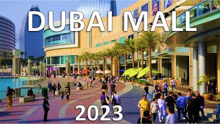 [4K] Dubai Mall Complete walking tour, Burj Khalifa, fountain show, Ice rink