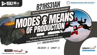 MODES \u0026 MEANS OF PRODUCTION | THEORETICAL FRAMEWORK | SOCIAL FORMATION IN WORLD HISTORY | SGOU