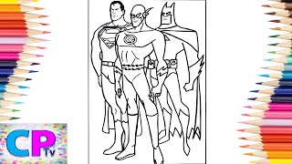 Superheroes Coloring/Superman,Flash,Batman Coloring/Janji - Heroes Tonight/feat.Johnning/NCS Release