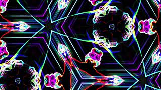 Silent Kaleidoscope animation, screensaver. 4k