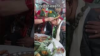 Gurung Culture Marriage selroti ko mala lagaudai #shorts #viral #butwal #nepal #marriage