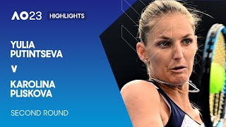 Yulia Putintseva v Karolina Pliskova Highlights | Australian Open 2023 Second Round