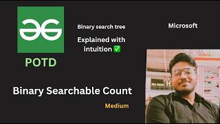Binary Searchable Count | GFG POTD