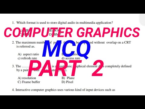 Computer Graphics MCQ Questions Part 2 - YouTube