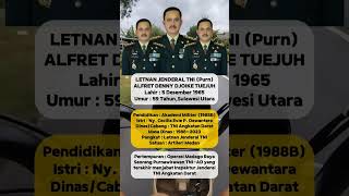 BIODATA LETNAN JENDERAL TNI (Purn) ALFRET DENNY DJOIKE TUEJUH