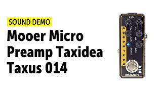 MOOER Micro Preamp Taxidea Taxus 014 Sound Demo (no talking)