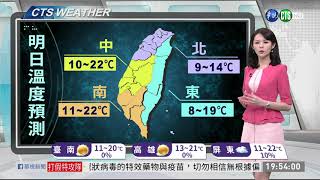 週二「凍番薯」 低溫恐剩5度 | 華視新聞 20200217