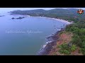 om beach gokarna drone views om shape explore gokarna aghanashini