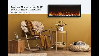 Amantii BI Extra Slim Smart Electric Fireplace