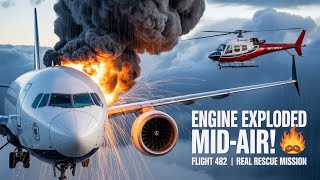 When Birds Hit the Engine Mid-Air..What Happened Next Will Shock You| Real-Life Flight Rescue Story