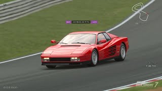 2025.1.30【GT7】1.54 ラップタイム チャレンジ ブランズハッチ GPサーキット(フェラーリ テスタロッサ '91)