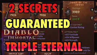 Two Secrets to GUARANTEED Triple Stat \u0026 Triple Magic Eternal Gear in Diablo Immortal!