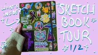 big green sketchbook tour (1/2) | 100 heads, CRJ, and OC's!