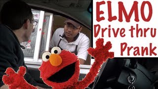 Elmo drive thru prank