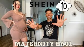 HUSBAND RATES MY SHEIN MATERNITY OUTFITS!