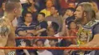 Raw 42808 Triple H And Randy Orton